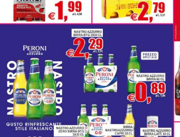 PERONI IER NASTROAZZURRO BIRRA62CL