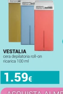 Cera depilatoria roll-on ricarica