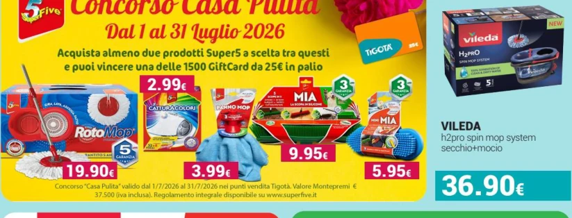 Prodotti selezionati concorso Casa Pulita