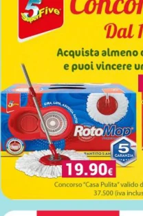 H2Pro Spin Mop System secchio + mocio