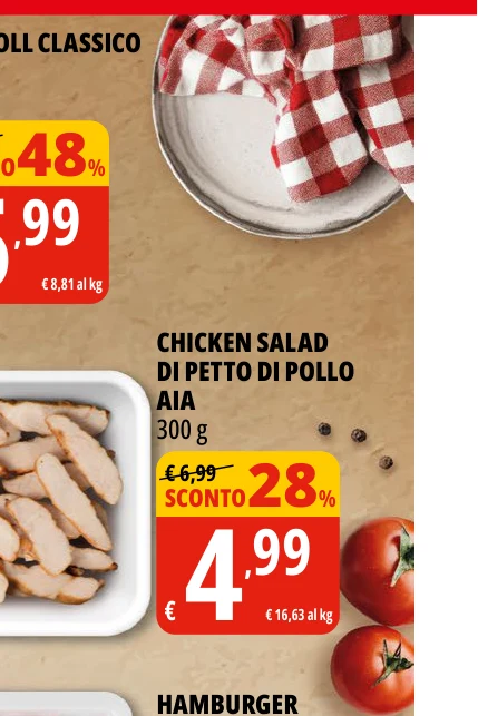 CHICKEN SALAD DI PETTO DI POLLO AIA 300 g