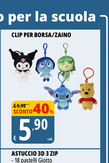 CLIP PER BORSA/ZAINO
