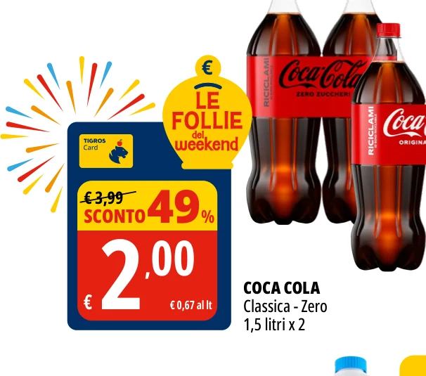 COCA COLA Classica - Zero 1,5 litri x 2