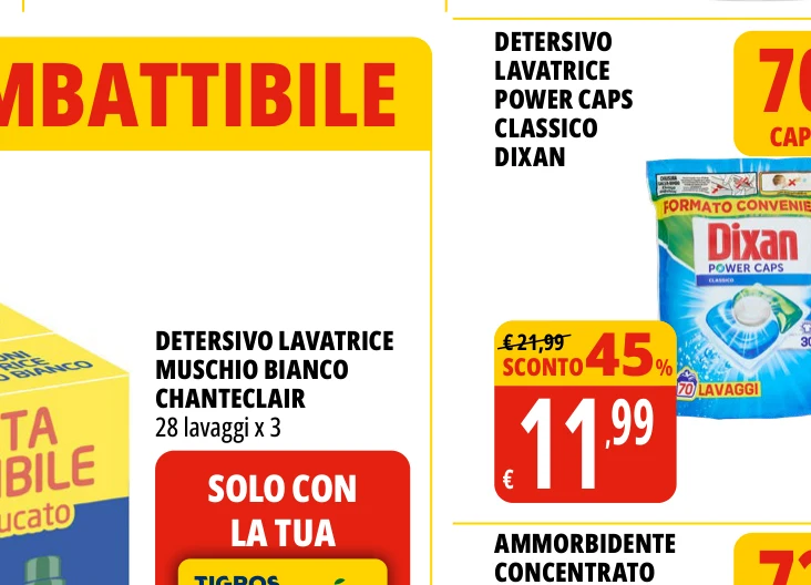 DETERSIVO LAVATRICE MUSCHIO BIANCO CHANTECLAIR 28 lavaggi x 3