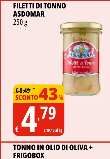 FILETTI DI TONNO ASDOMAR 250 g