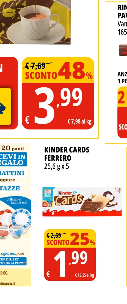 KINDER CARDS FERRERO 25,6 g x 5