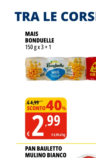 MAIS BONDUELLE 150 g x 3 + 1