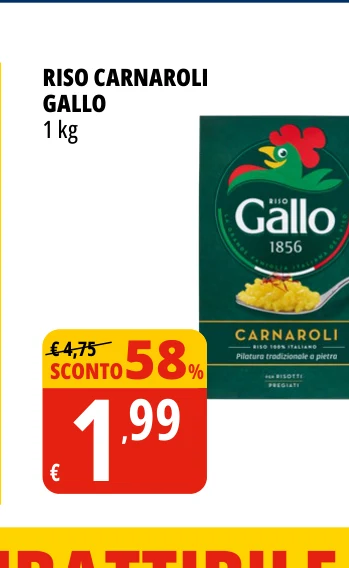 RISO CARNAROLI GALLO 1 kg