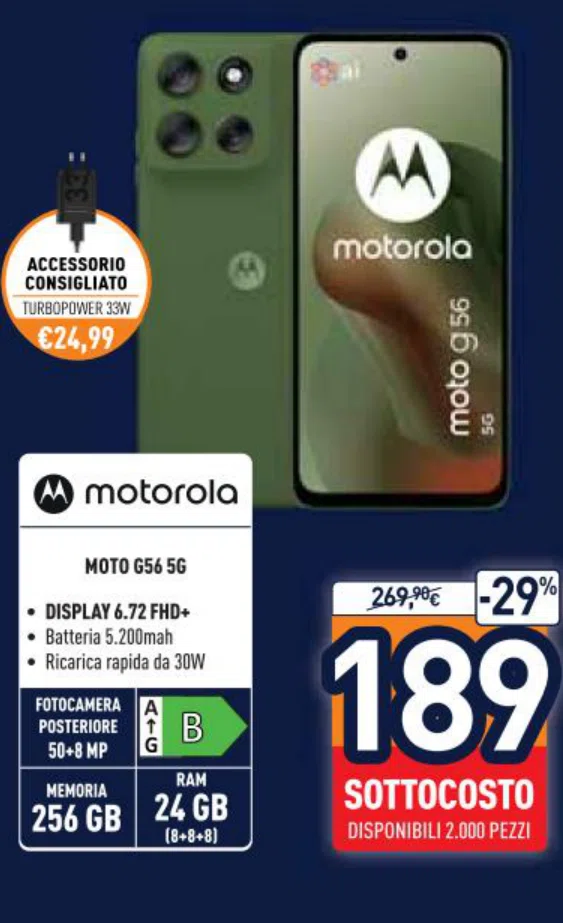 Smartphone Motorola Moto G56 5G 256 GB