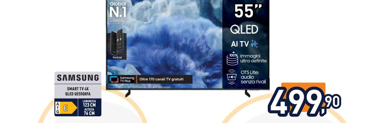 Samsung SMARTTV4K QLEDQE55Q8FA