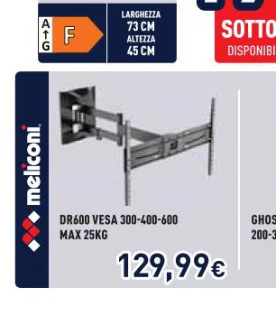 DR600VESA300-400-600 MAX25KG
