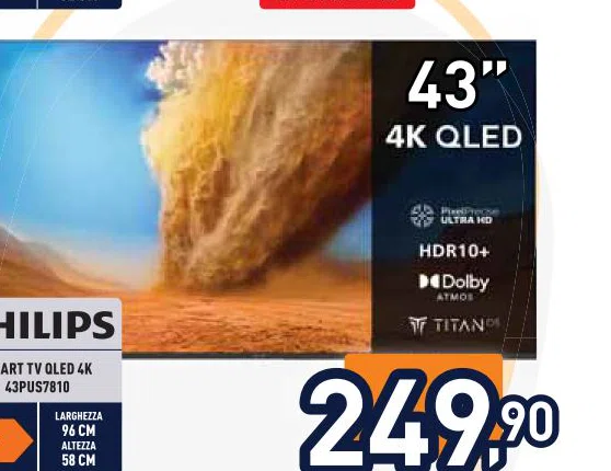Philips SMARTTVQLED4K 43PUS7810