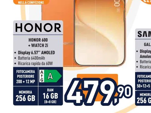 Honor POSTERIORE 50+12+5MP 8+8GB