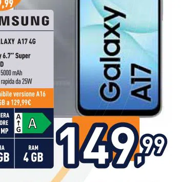 Samsung DisponibleversioneA16 4/18GBa2999