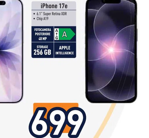 Apple POSTERIORE 6.1SuperRetinaXDR ChipA19