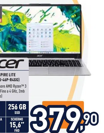 Acer ProcessoreAMDRyzenTM3 5400UFinoa4GHz2mb