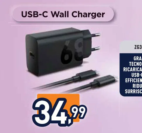 Caricatore Lenovo USB-C Wall Charger