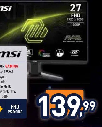 MSI MONITORGAMING MAG27C6X 1920x1080