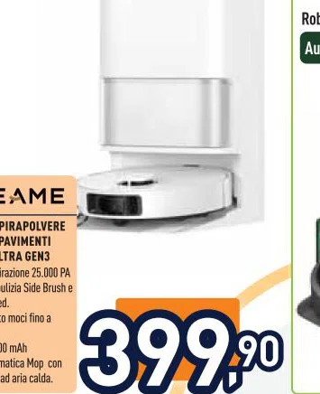 Dreame ELAVAPAVIMENTI L10SULTRAGEN3 Potenzaaspirazione25.000PA