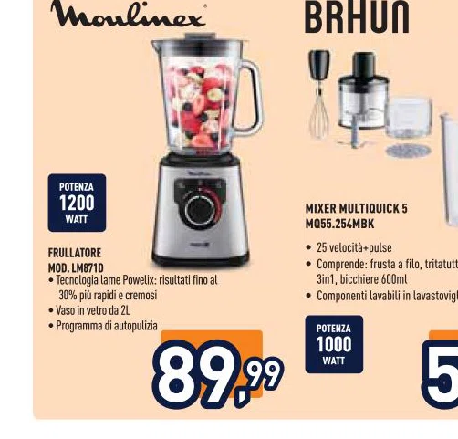 Braun Componenti lavabili in lavastoviglie 30piurapidiecremosi Vasoinvetroda2L