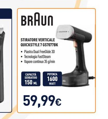 Braun Vaporecontinuo35g/min 150ML
