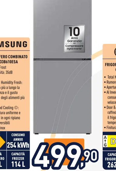 Samsung FRIGORIFERO RB33B610ESA 254kWh