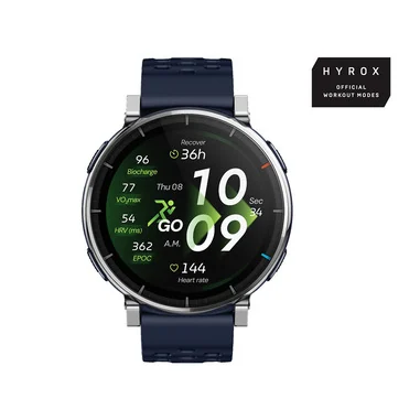 ACTIVE 3 PREMIUM ATLAS Blue 3,35 cm (1.32") AMOLED Digitale 466 x 466 Pixel Touch screen Argento GPS (satellitare) - Amazfit