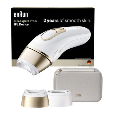 Silk-expert Pro Silk·expert Pro 5, Epilatore A Luce Pulsata, 2 Testine E Custodia, PL5210 - Braun
