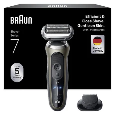 Series 7 Rasoio Elettrico, +1 Accessorio, 72-C1200S, Oro - Braun