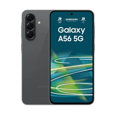 Galaxy A56 5G, Smartphone con Funzioni intelligenti, Display Super AMOLED 6.7”, 8GB RAM, 128GB, Camera 50MP, Batteria 5.000 mAh, IP67, Awesome Graphite - Samsung