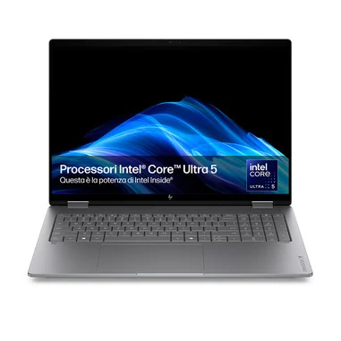 OmniBook X Flip Next Gen AI 14-kb0002nlx Copilot+ PC Intel Core Ultra 5 325 Ibrido (2 in 1) 35,6 cm (14") Touch screen 2K 16 GB LPDDR5x-SDRAM 512 GB SSD Wi-Fi 7 (802.11be) Windows 11 Home Argento - HP
