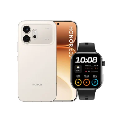 600 + Smartwatch CHOICE Watch 2i 16,7 cm (6.57") Doppia SIM Android 16.0 5G USB tipo-C 8 GB 256 GB 6400 mAh Oro - Honor