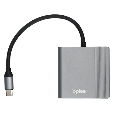 IOPEXTHE4IN1603 cavo e adattatore video 0,18 m USB tipo-C HDMI Grigio - IOPLEE