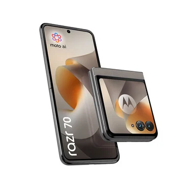 razr 70 (8/256GB, Doppia camera 50MP, Display interno FHD+ 6.9" 120Hz e esterno 3.62", MediaTek Dimensity 7450X, 4800mAh, TurboPower 30W, Android 16), PANTONE Hematite - Motorola