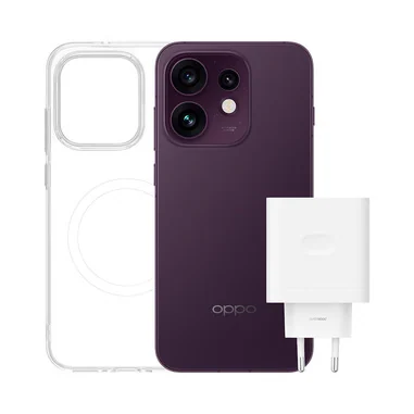 Reno16 5G AI Smartphone, Tripla fotocamera 50+50+50MP, Selfie 50MP, Display 6.32” 120HZ AMOLED FHD+, 6000mAh, RAM 8GB(Esp2GB/4GB/8GB)+ROM 512GB [Versione Italia], Purple Black - OPPO