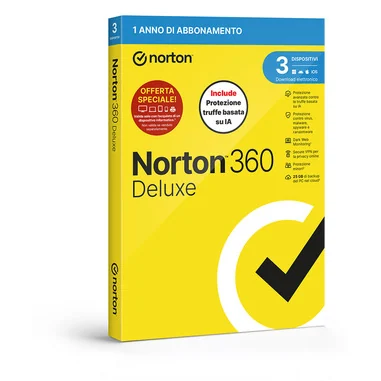 360 Deluxe Antivirus 3 dispositivi - Norton